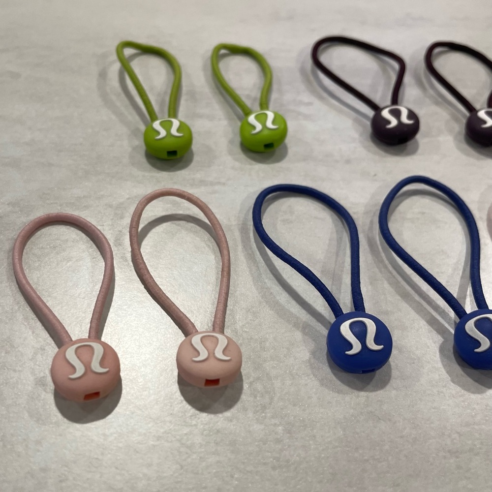 SOLD -- Vintage 🍋 Lululemon hair ties zipper pull lot rare - Picture 4 of 6